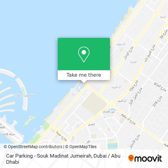 Car Parking - Souk Madinat Jumeirah map