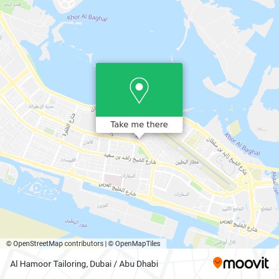 Al Hamoor Tailoring map