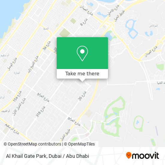Al Khail Gate Park map