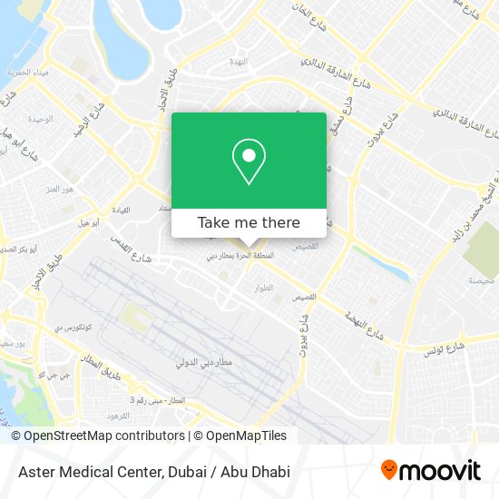 Aster Medical Center map