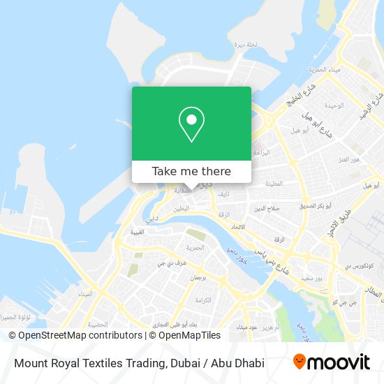 Mount Royal Textiles Trading map