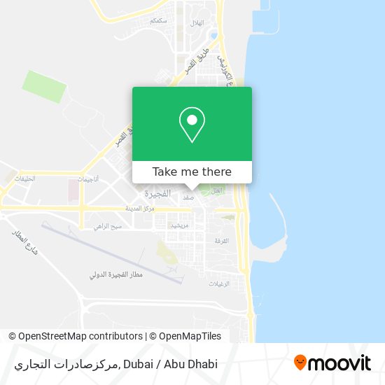 مركزصادرات التجاري map