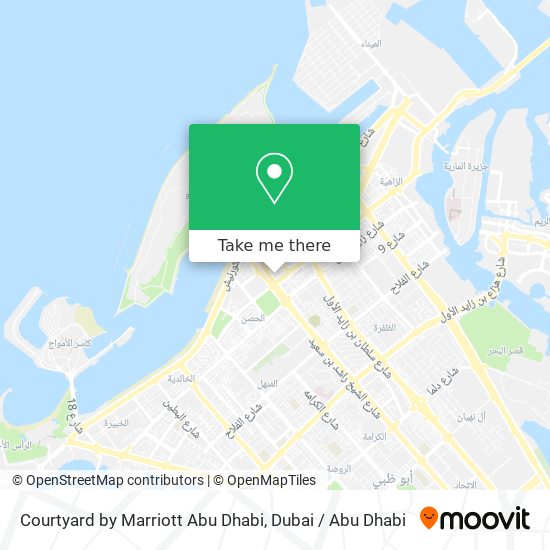 Courtyard by Marriott Abu Dhabi map