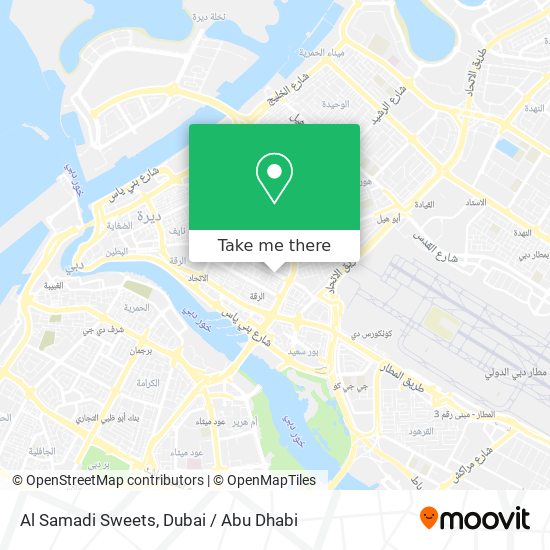 Al Samadi Sweets map