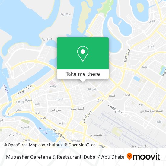 Mubasher Cafeteria & Restaurant map