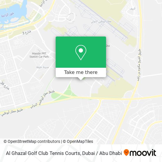 Al Ghazal Golf Club Tennis Courts map