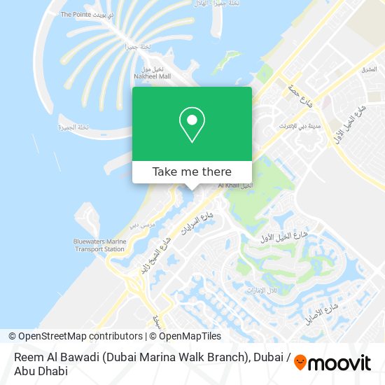 Reem Al Bawadi (Dubai Marina Walk Branch) map