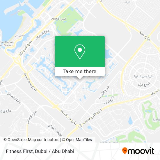 Fitness First map