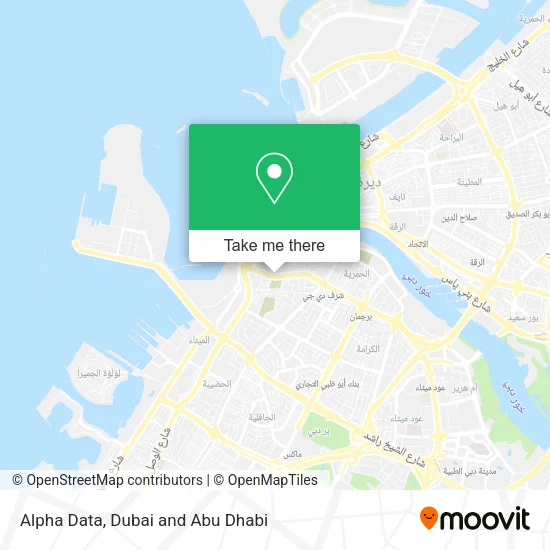 Alpha Data map