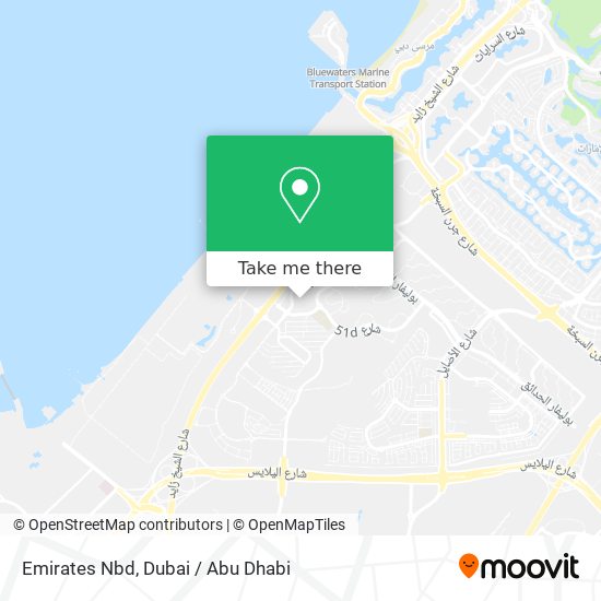 Emirates Nbd map