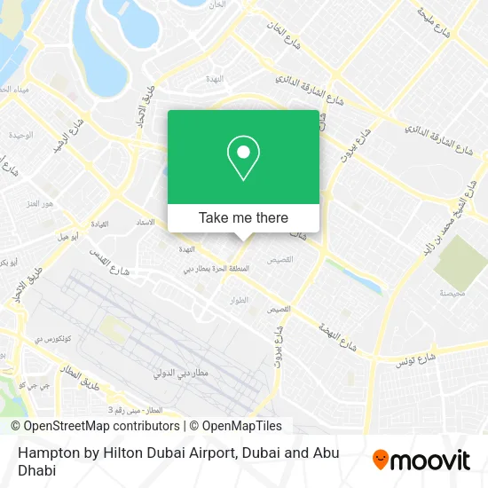 Hampton by Hilton Dubai Airport map