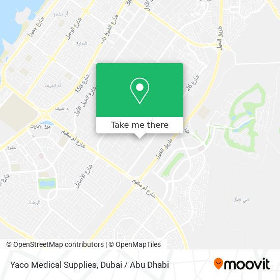 Yaco Medical Supplies map