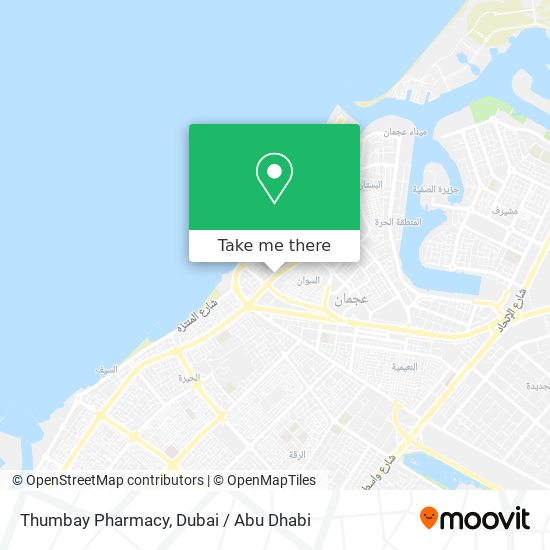 Thumbay Pharmacy map