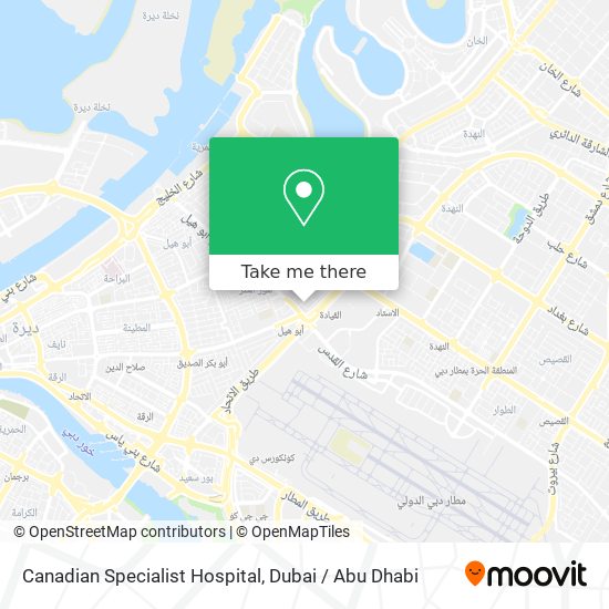 Canadian Specialist Hospital map