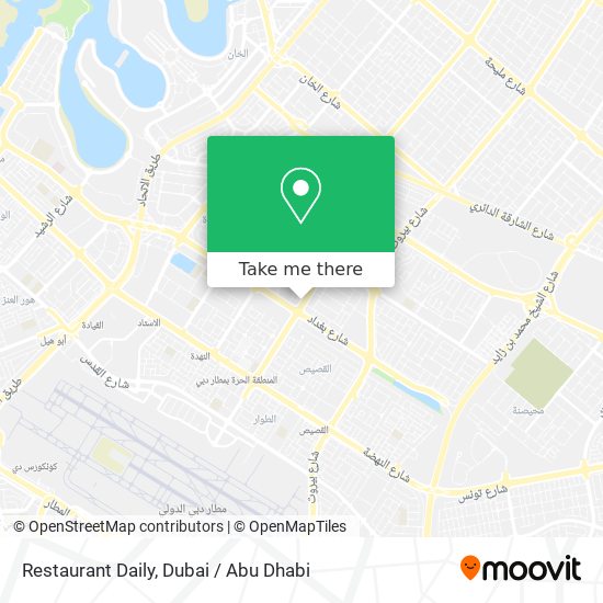 Restaurant Daily map