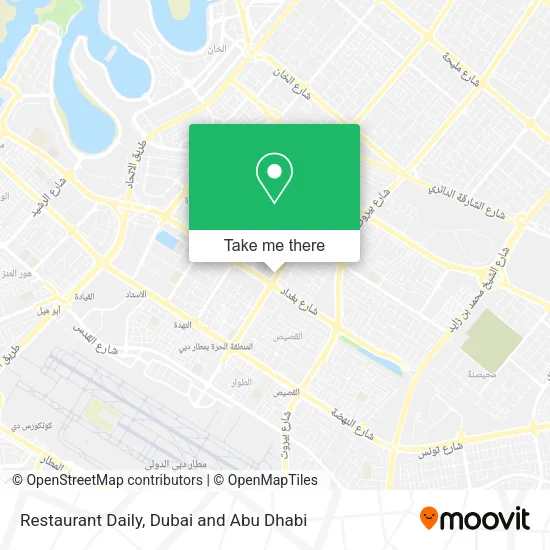 Restaurant Daily map