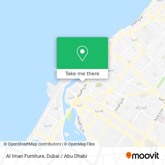 Al Iman Furniture map