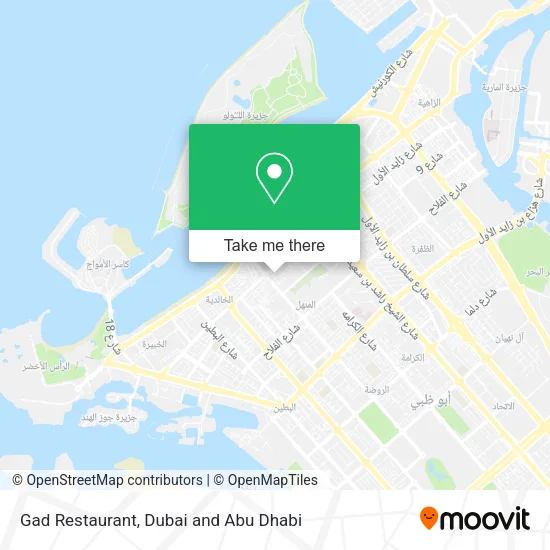 Gad Restaurant map