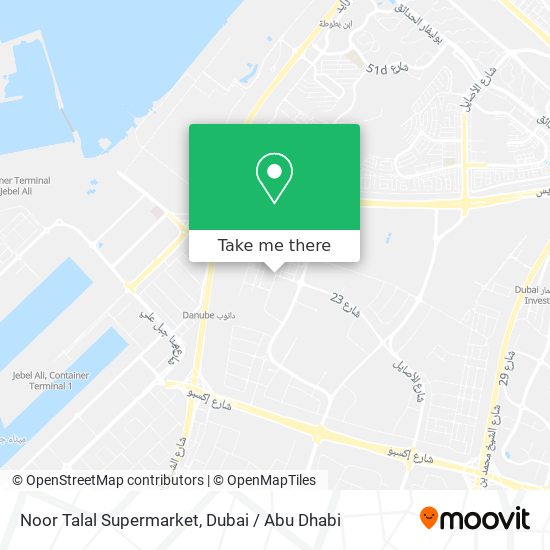 Noor Talal Supermarket map