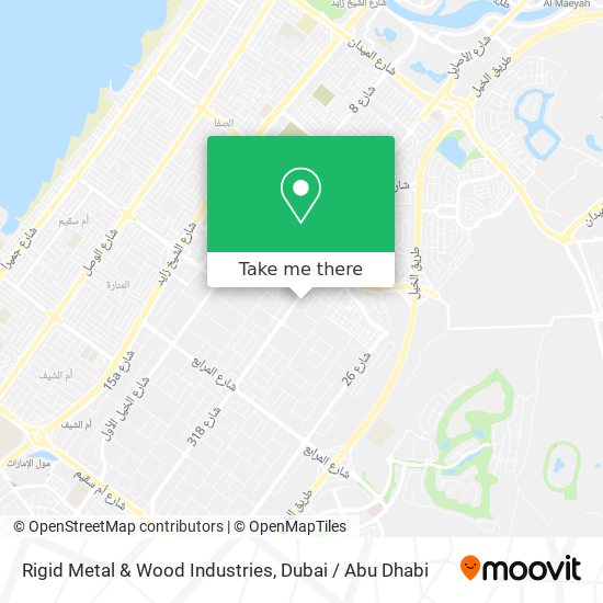 Rigid Metal & Wood Industries map