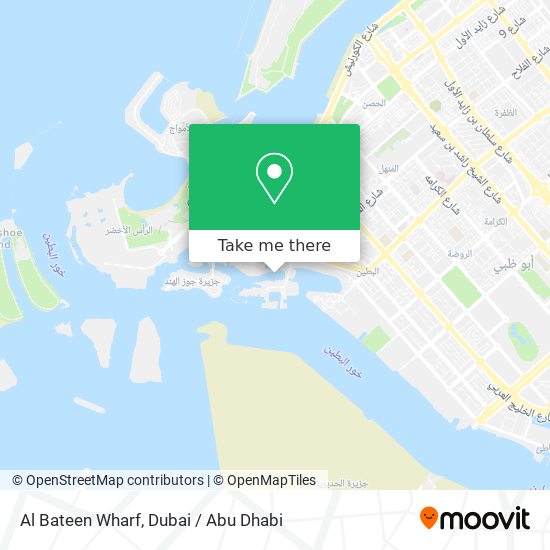 Al Bateen Wharf map