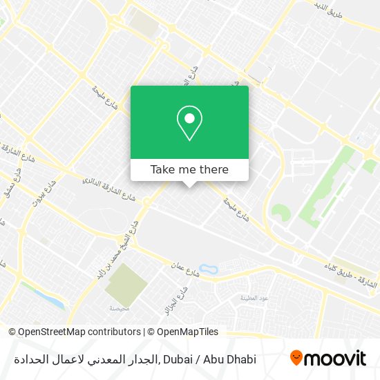 الجدار المعدني لاعمال الحدادة map