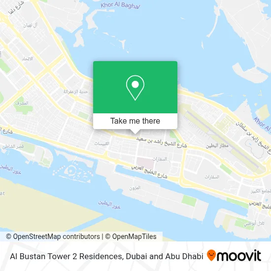 Al Bustan Tower 2 Residences map