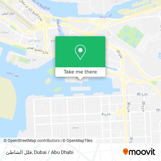 فلل الشاطئ map