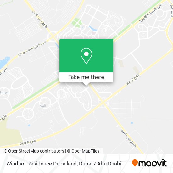 Windsor Residence Dubailand map