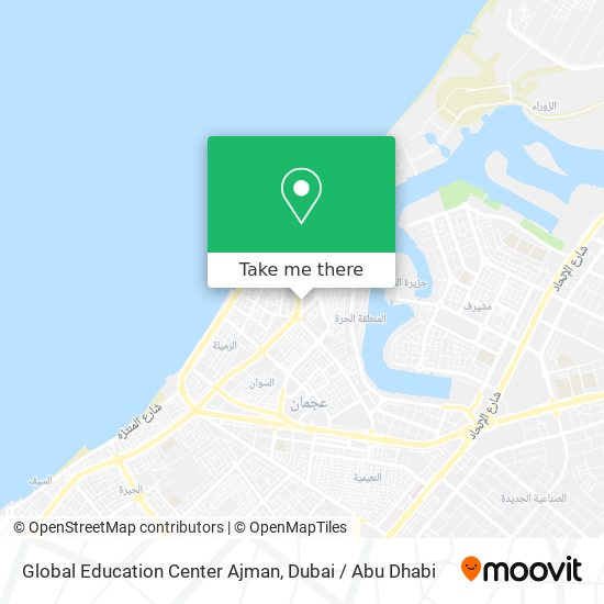 Global Education Center Ajman map