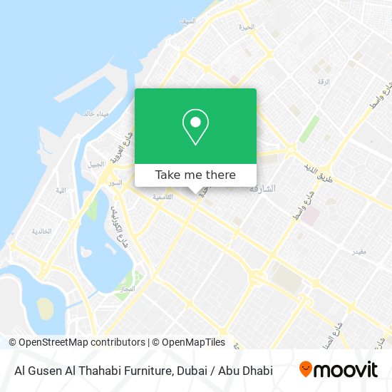 Al Gusen Al Thahabi Furniture map