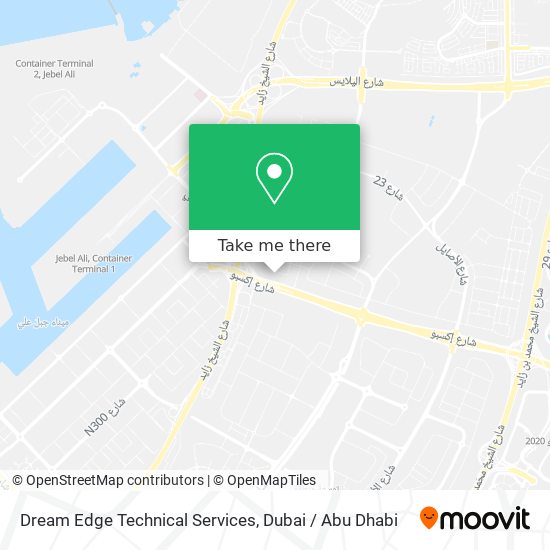 Dream Edge Technical Services map