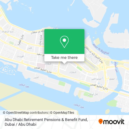 Abu Dhabi Retirement Pensions & Benefit Fund map