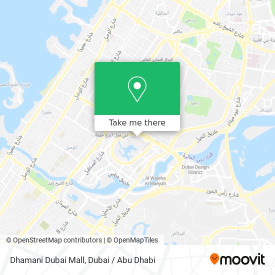 Dhamani Dubai Mall map