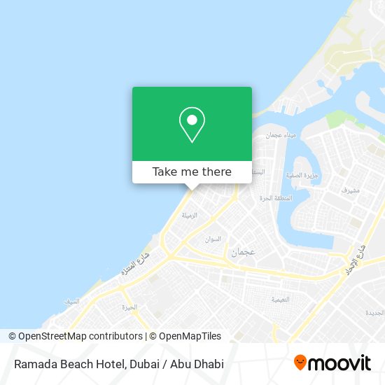 Ramada Beach Hotel map
