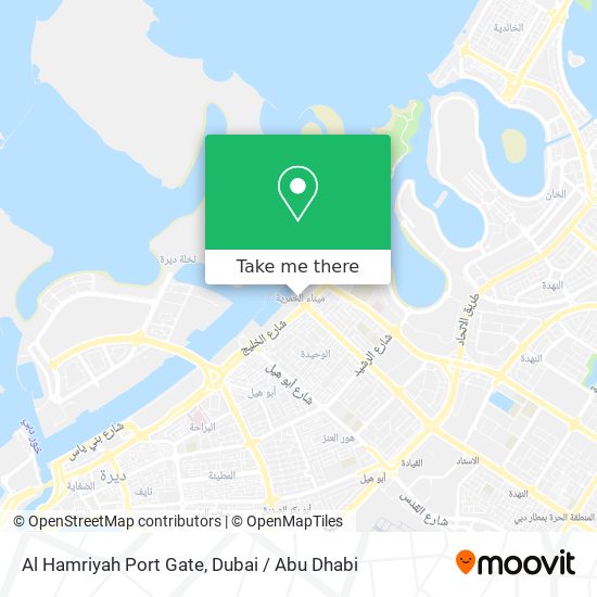 Al Hamriyah Port Gate map