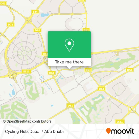 Cycling Hub map