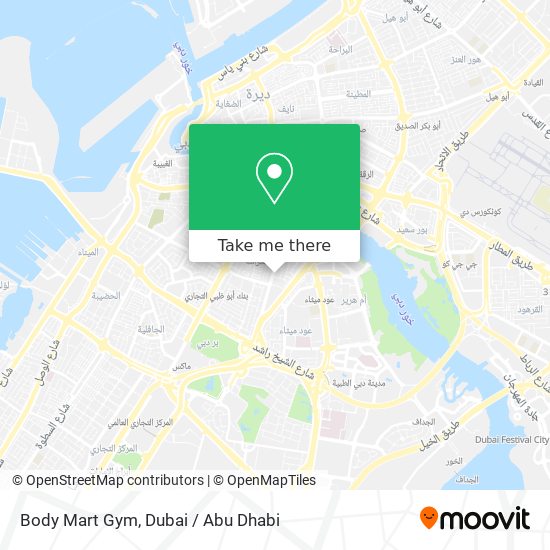 Body Mart Gym map