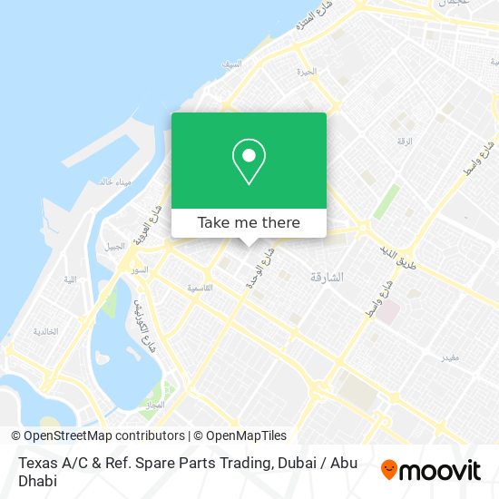 Texas A / C & Ref. Spare Parts Trading map