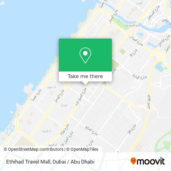 Ethihad Travel Mall map