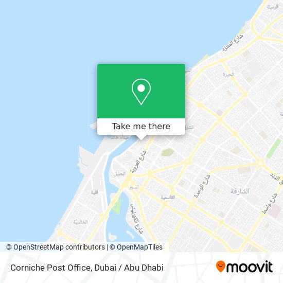 Corniche Post Office map