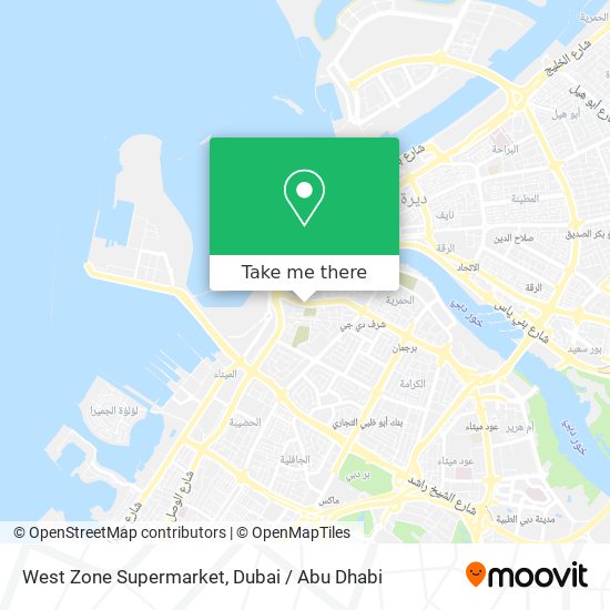 West Zone Supermarket map