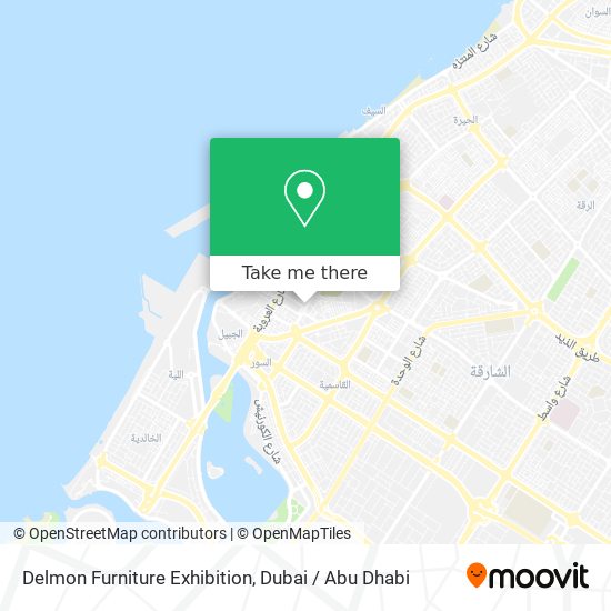 Delmon Furniture Exhibition map