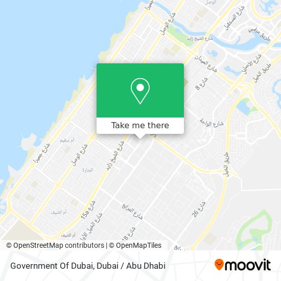 Government Of Dubai map