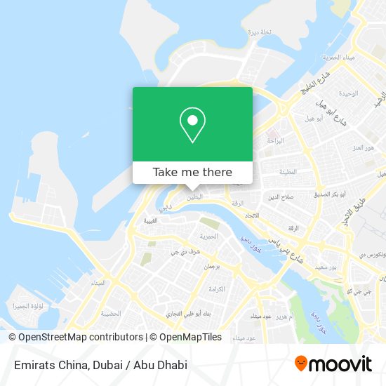 Emirats China map