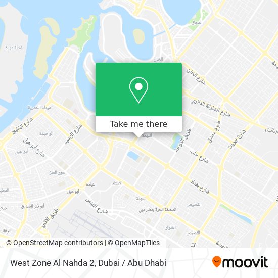 West Zone Al Nahda 2 map