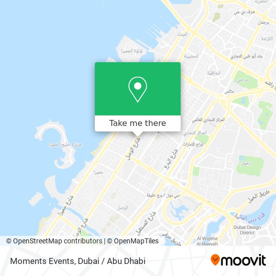 Moments Events map