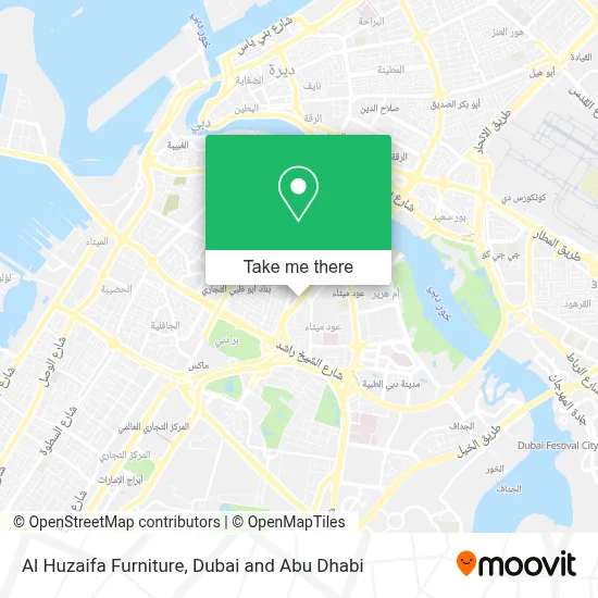Al Huzaifa Furniture map