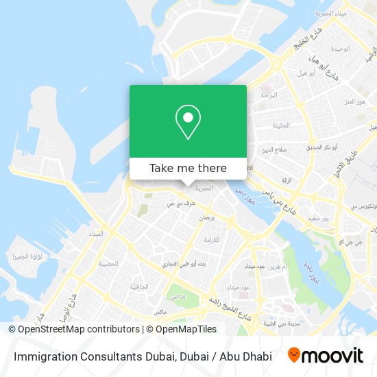 Immigration Consultants Dubai map
