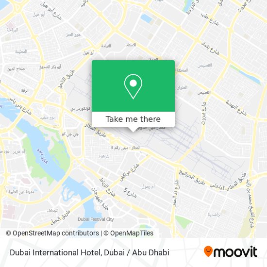 Dubai International Hotel map